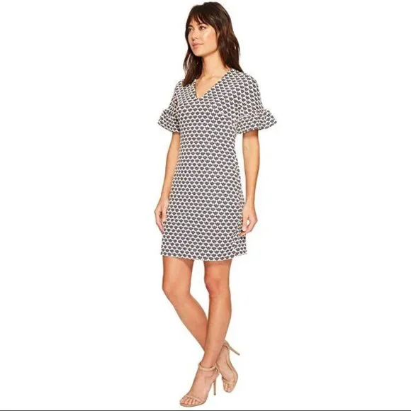 MAGGY LONDON Flower Bud Jacquard Dress - UEC - Picture 2 of 9